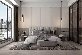 襄樊现代风格-卧室