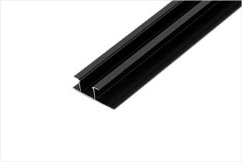 襄樊航空纤维墙咔铝合金带灯中条（哑黑氧化）